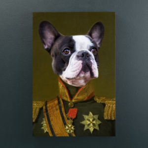 The General Dog Pet Portrait Canvas